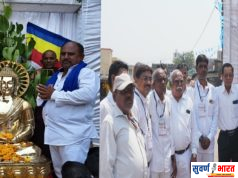 घुग्घुसमध्ये पंचशील बौद्ध विहाराचे लोकार्पण; तथागत बुद्ध मूर्ती प्रतिष्ठापना उत्साहात