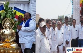 घुग्घुसमध्ये पंचशील बौद्ध विहाराचे लोकार्पण; तथागत बुद्ध मूर्ती प्रतिष्ठापना उत्साहात