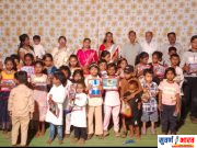 आंबेडकर जयंतीनिमित्त विदर्भ चौकात भव्य भोजनदान व शालेय साहित्य वाटप