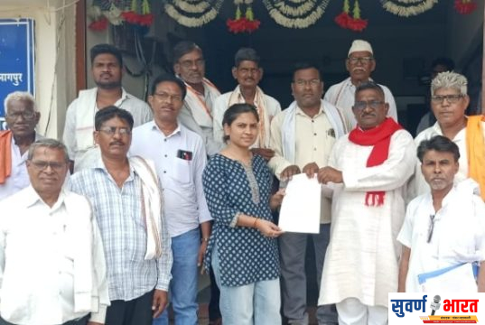 शेतकऱ्यांचा प्रलंबित मोबदला वाढ तातडीने द्या अन्यथा तीव्र आंदोलन करण्याचा इशारा