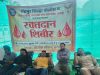 वरोरा पोलिसांचे सामाजिक बांधिलकी; ४१ पोलिस कर्मचाऱ्यांनी केले रक्तदान