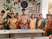 बल्लारशात मनसे महिला तर्फे पोलीस बांधवांना राखी बांधत महिला सुरक्षेचा घेतला कठोर संकल्प सुवर्ण भारत : शंकर महाकाली